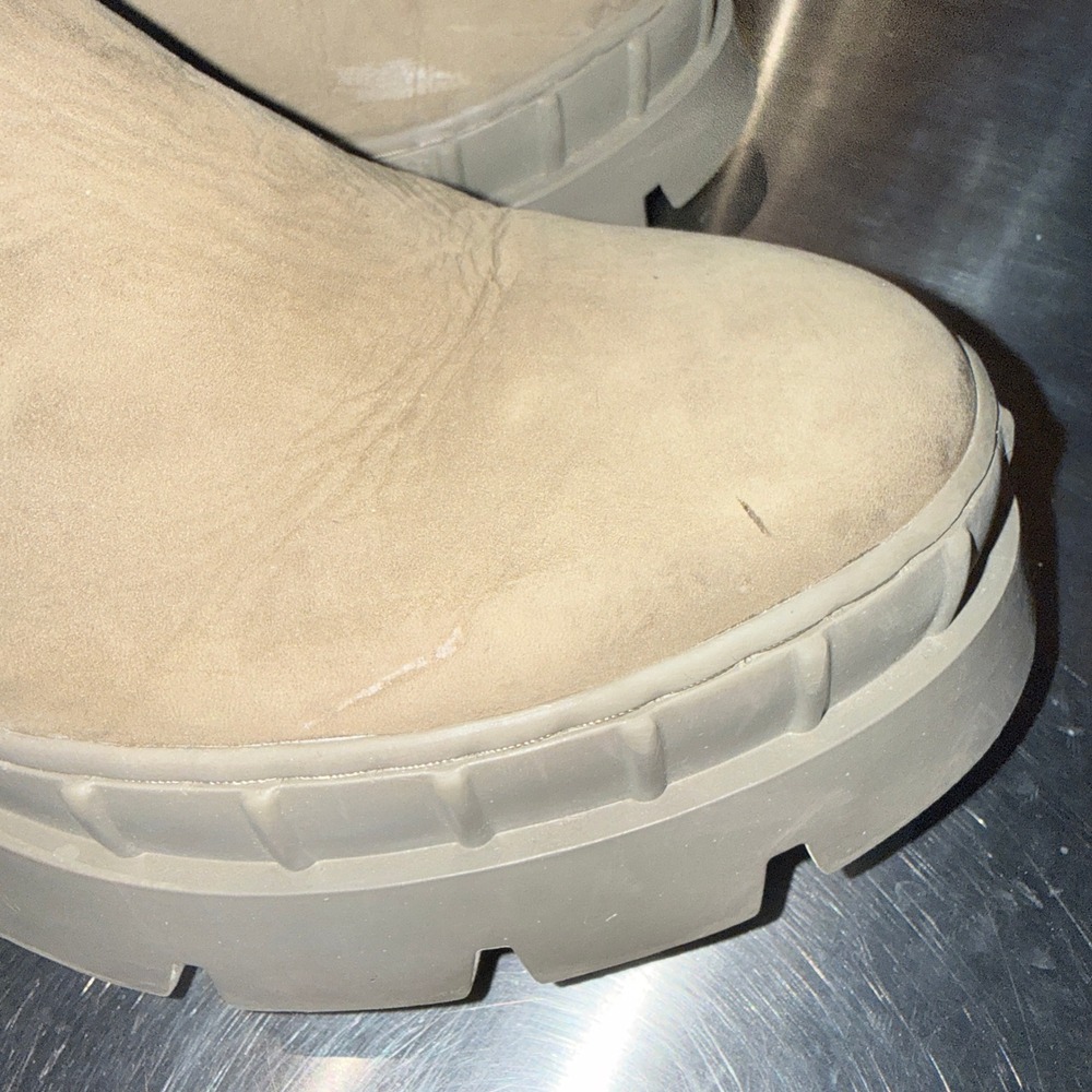 Steve Madden‎ Howler Chelsea Boots Women's Size 10 Tan Leather Lug Sole Platform - Picture 3 of 9
